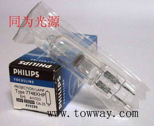 供应飞利浦7748 24V250W 显微镜灯泡 G6.35 E